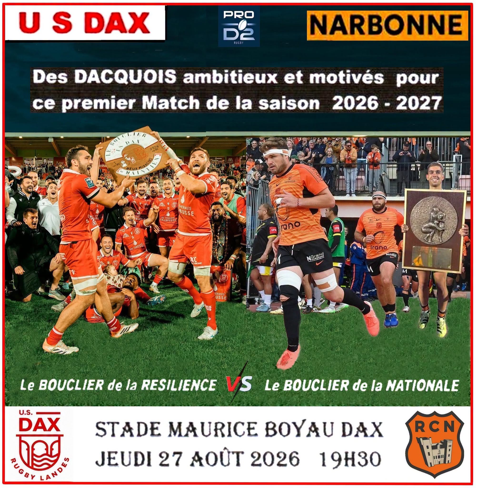 Affiche Dax - Narbonne par PierDax